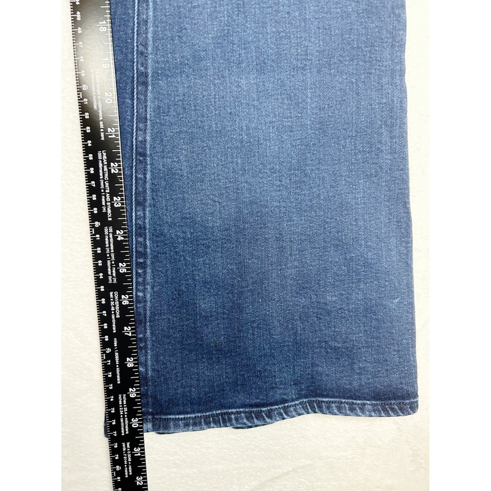 Quince Luna Stretch Flare Jeans Size 32 Dark Wash Wide Leg Quiet Luxury - Picture 5 of 10